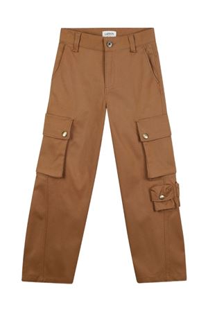 beige cotton trousers LANVIN KIDS | N30304585